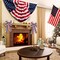 2 Pcs 4th of July Decor Bow for Wreath,Red White Blue Stripe Stars and Burlap Tree Topper Bows for Patriotic,Independence Day,Memorial Day,Veteran's Day,Outdoor Decorations